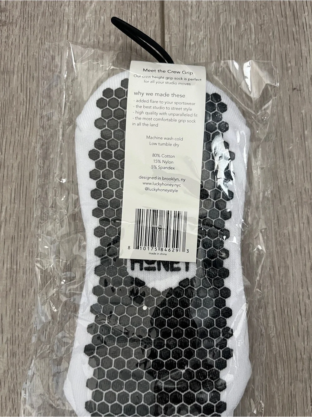 Lucky Honey Grip Sock